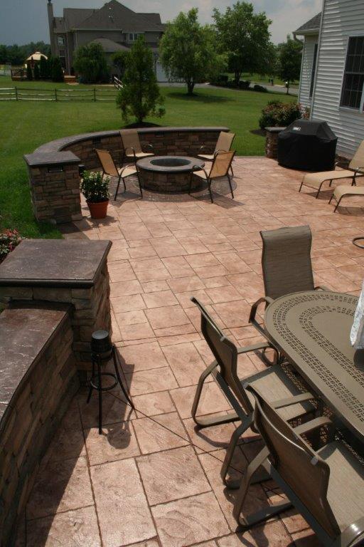 stamped concrete project in Cream Ridge, NJ