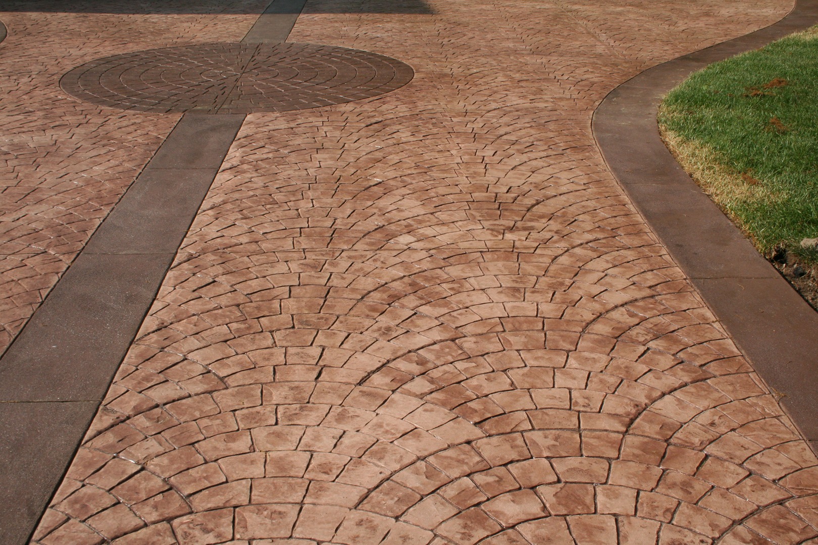 Stamped Concrete driveway installed in Toms River, NJ