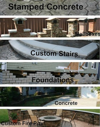 stamped concerete and masonry services in Brick, NJ